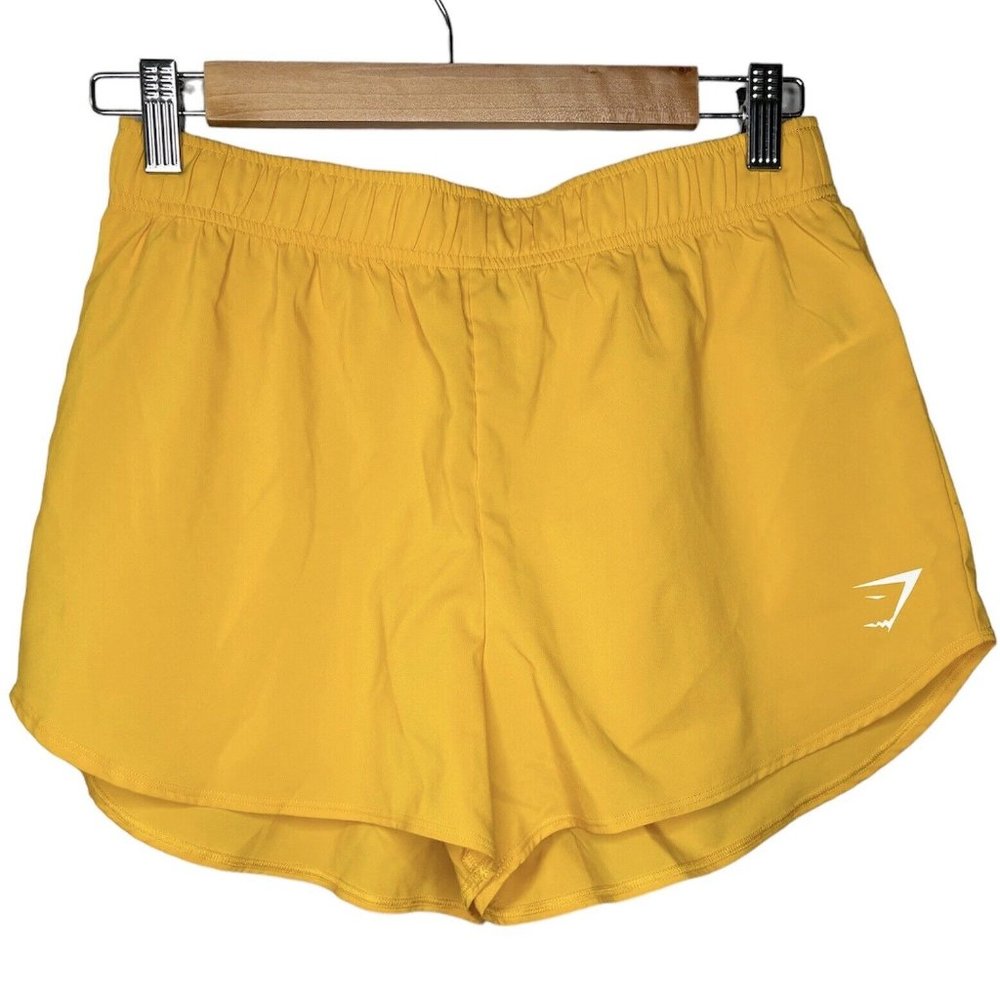 Gymshark Loose Fit Training Shorts (Size S) Marigold Yellow 2.5” Active Workout